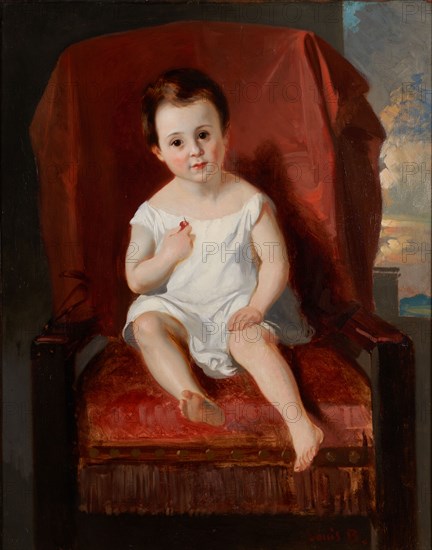 Adèle à la cerise, between 1831 and 1832.