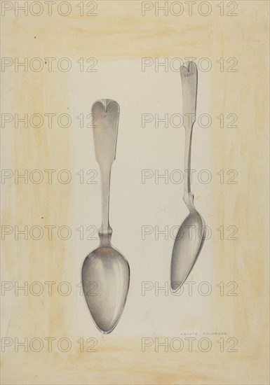 Bishop Hill: Large Silver Spoon, c. 1939.