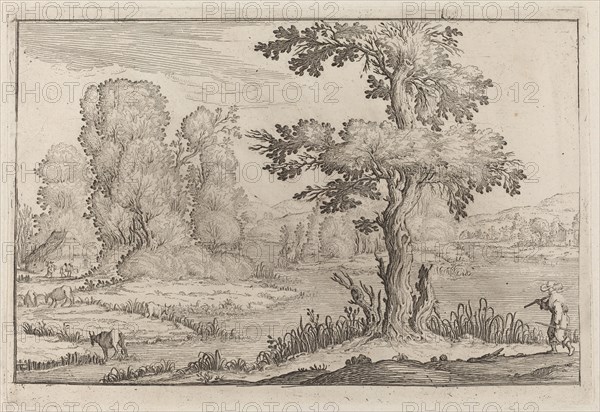 Herdsman and Cows Crossing a River, 1638.