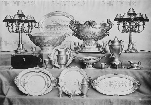 Silver Belonging To U.S.S. Florida, 1911.