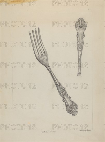 Silver Fork (Rogers Silverware), c. 1936.