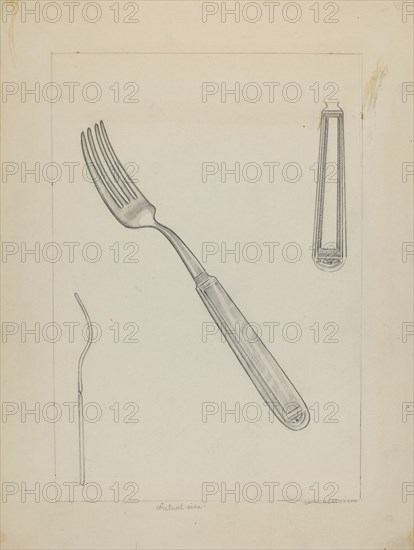 Silver Fork (Rogers Silverware), c. 1936.