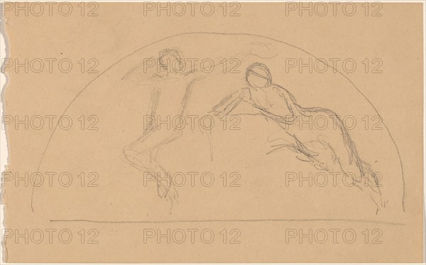 Study of Figures in a Lunette, 1890/1897.