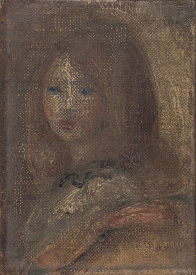 Tête de fillette, c.1917. Head of a girl.