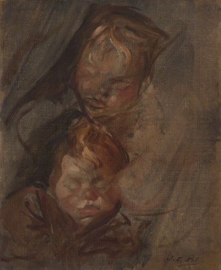 Têtes d'enfants, 1896. Heads of children.