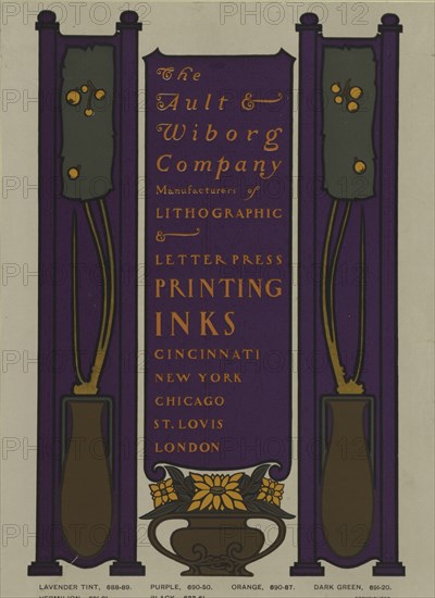 The Ault & Wilborg Company, c1894 - 1896.