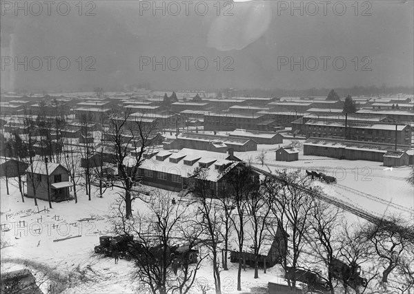 Camp Meade, Maryland - Winter Views, 1917.