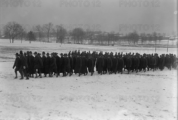Camp Meade, Maryland - Winter Views, 1917.