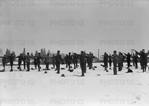 Camp Meade, Maryland - Winter Views, 1917.