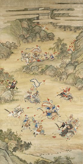 Fight scene from the Three Kingdoms novel.