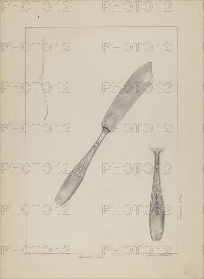 Silver Knife (Rogers Silverware), c. 1936.