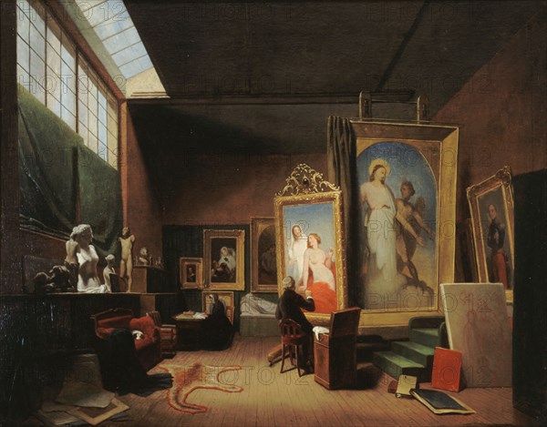 Ary Scheffer's workshop, rue Chaptal, 1851.