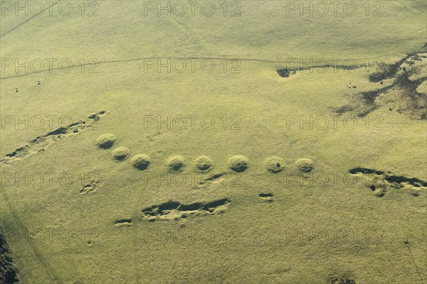 Ashen Hill barrow cemetery, Somerset, 2016.