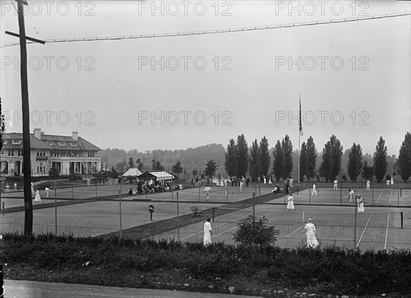 Columbia Country Club - Tennis Courts, 1917.