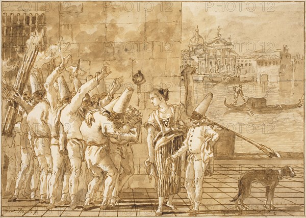 Punchinello's Farewell to Venice, 1798/1802.