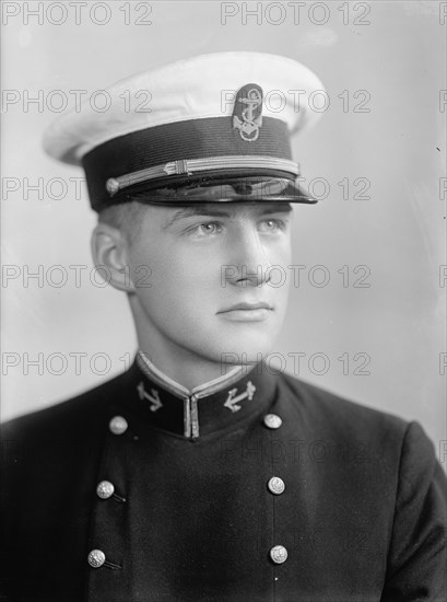 Howard W. Baker, Midshipman - Portrait, 1933.