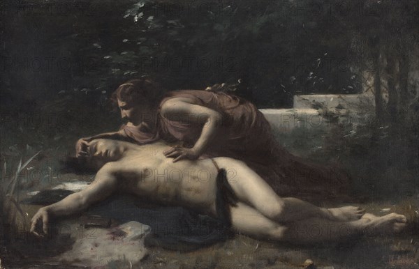 Pyrame et Thisbé, c.1875. Pyramus and Thisbe.