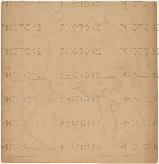 Study for a Border Design [verso], 1890/1897.