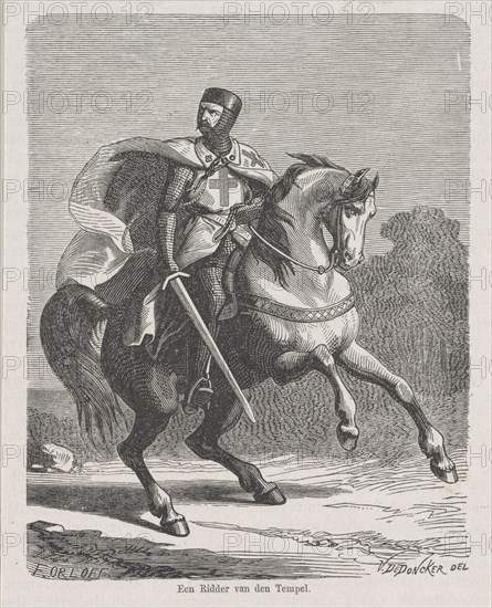 A Knight Templar, ca 1860. Private Collection.