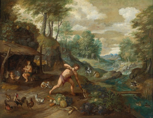 Adam working in the Field. Private Collection.