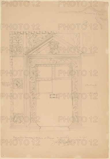 Byzantine Doorway with Duomo, Rimini, c. 1898.