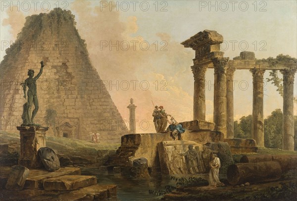Ruines romaines, 1776. Creator: Hubert Robert.