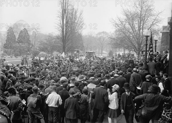 Boy Scouts, at Department of Agriculture, 1917.