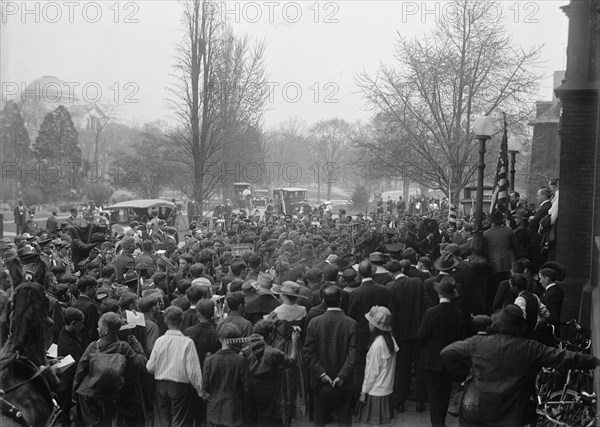 Boy Scouts, at Department of Agriculture, 1917.