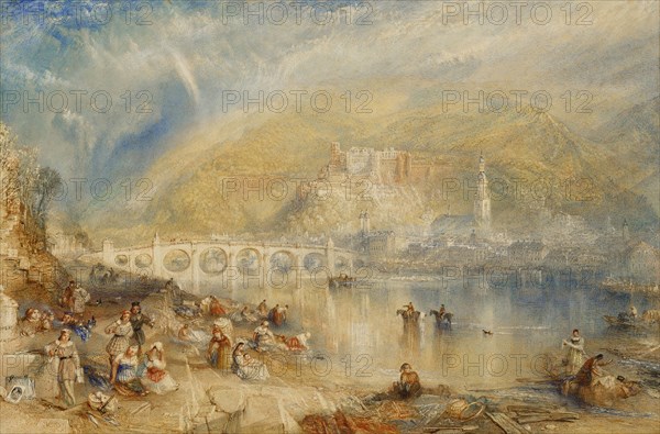 Heidelberg, with a Rainbow. Private Collection.