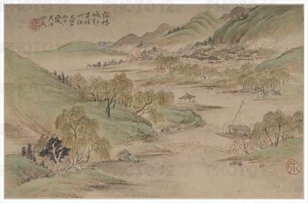 Landscape in the manner of the Wu School, 1841.