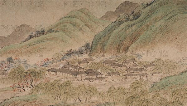 Landscape in the manner of the Wu School, 1841.
