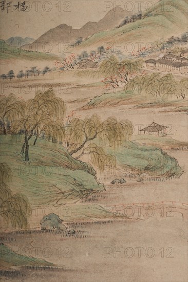 Landscape in the manner of the Wu School, 1841.