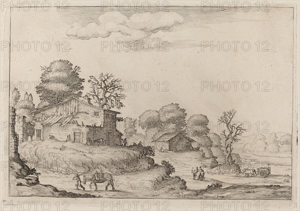Rustic Landscape with Peasants and Horses, 1638.