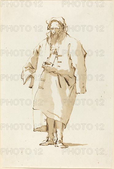 A Standing Oriental Wearing a Greatcoat, 1753/1762.