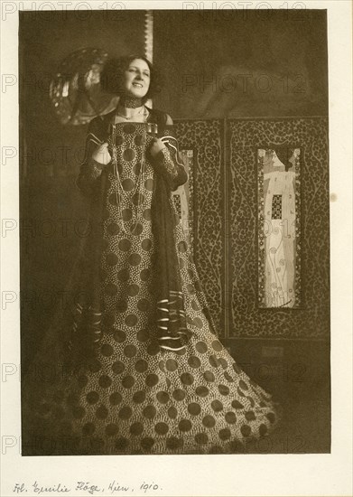 Portrait of Emilie Flöge, 1910. Private Collection.
