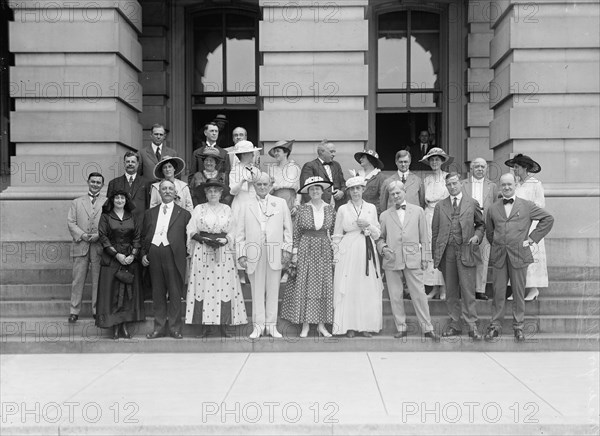 Group At US Capitol, 1916.  Creator: Harris & Ewing.