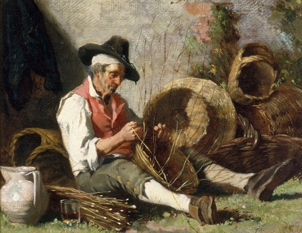 Le vannier, mid-late 19th century. The basket-maker.