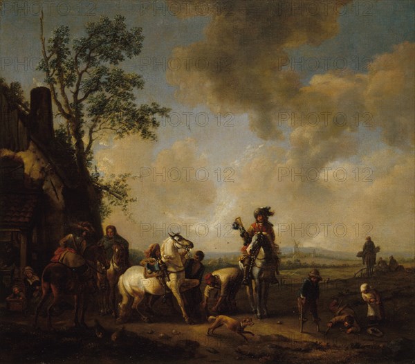The farrier, after Wouwerman, between 1609 and 1699. Creator: Unknown.