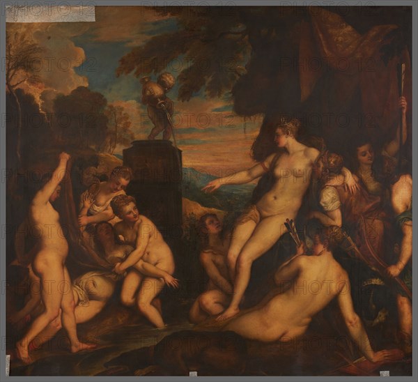 Diana discovering Callisto's pregnancy, after Titian.