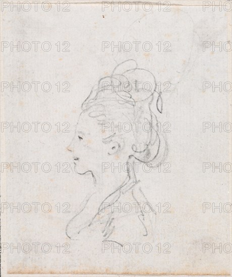 Young Woman's Head in Profile, probably c. 1754/1765.