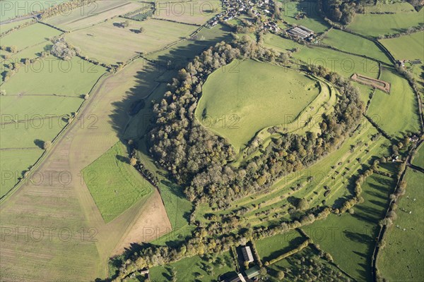 Cadbury Castle, multivallate hillfort, Somerset, 2017.