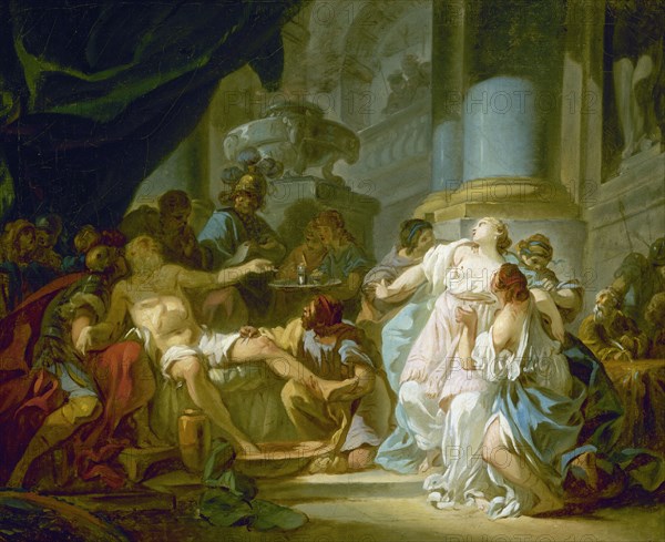 La Mort de Sénèque, 1773. Creator: Jacques-Louis David.