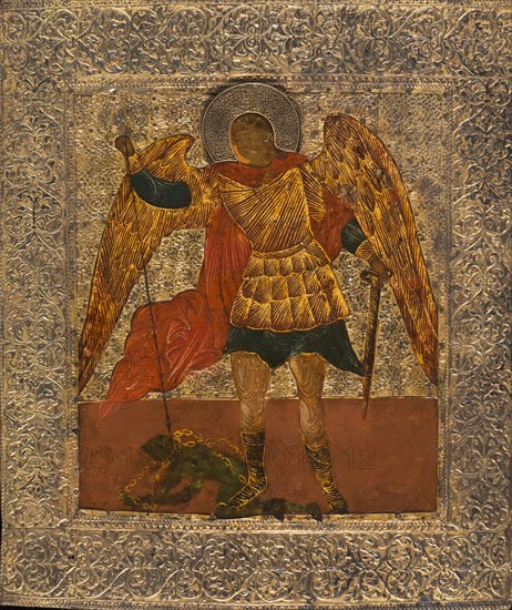 Saint Michael slaying the demon, between 1600 and 1700.