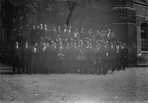 Camp Meade #2 - Drafted Men Leaving For Camp Meade, 1917.