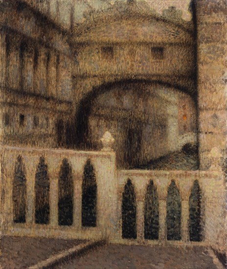 Le pont des Soupirs, 1906. The Bridge of Sighs, (Venice).