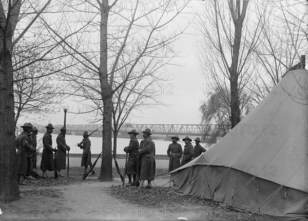 Army, U.S. Negro Troops, 1917. [African American soldier].