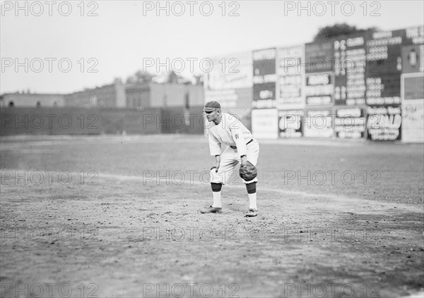 Chick Gandil, Washington American League (Baseball), 1912.