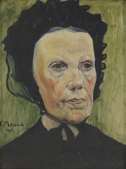 Portrait de Madame Massoul, grand-mère de l'artiste, 1890.