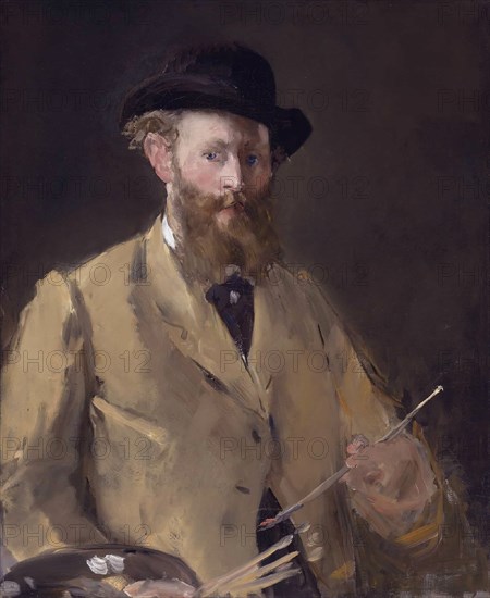 Self-Portrait with Palette, 1878-1879. Private Collection.