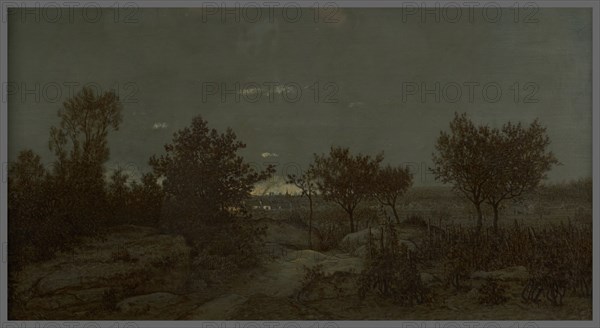 La campagne au lever du jour, 1859. The countryside at dawn.